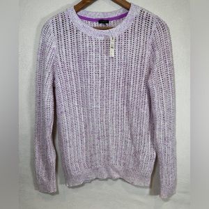 Talbots Knit Sweater Women’s Size M Lavender Purple Cotton